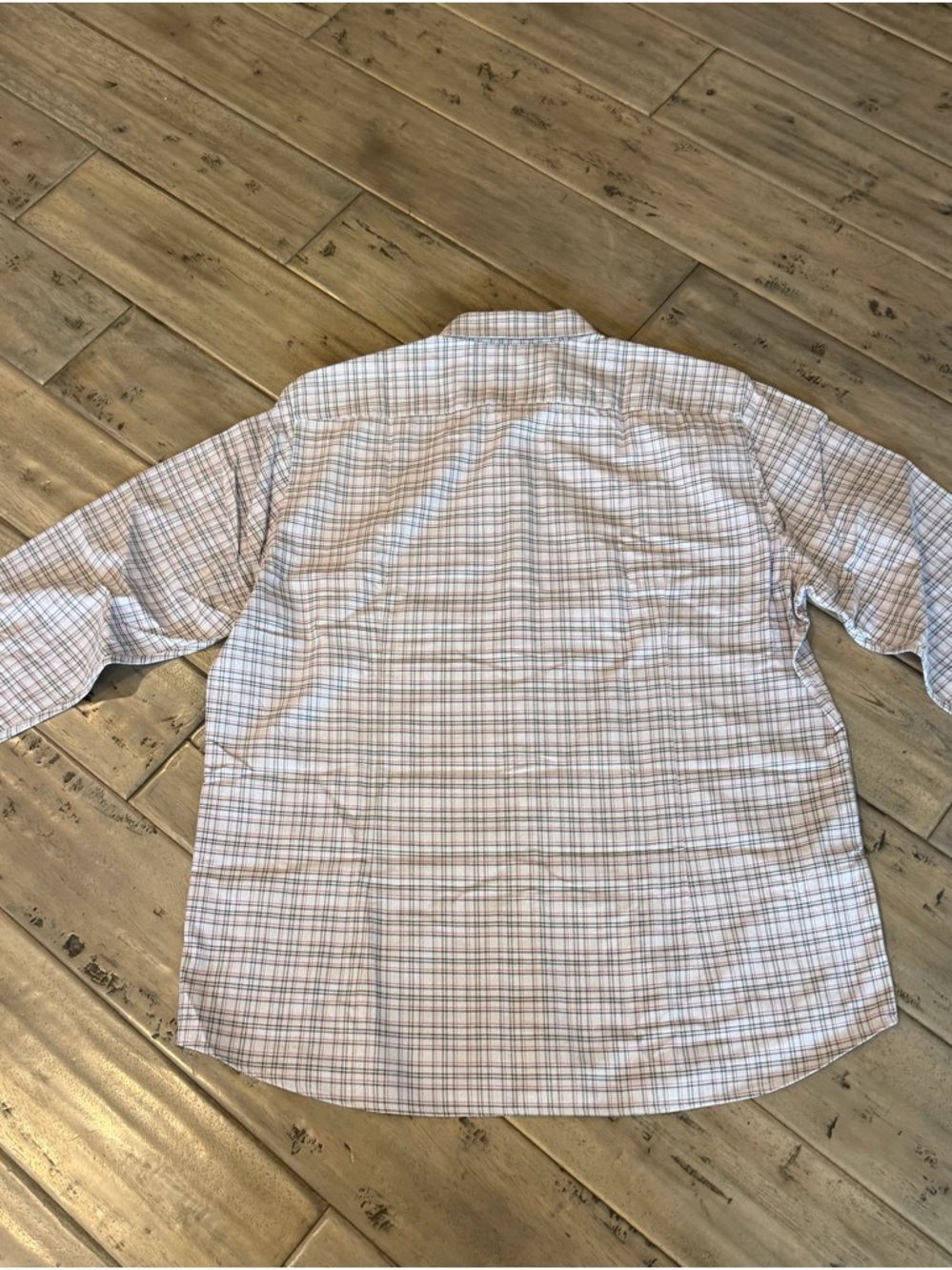 Boss Men's Plaid Button-Up Shirt in Gray and Pink - Picture 4 of 4